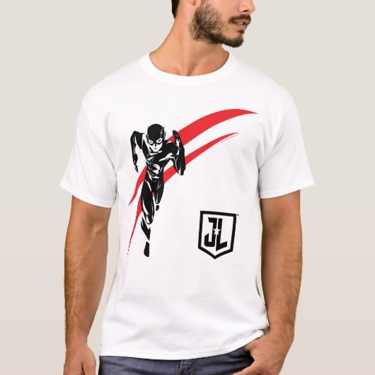 Justice League | De flits die Noir Pop Art in werk T-shirt (Voorkant)