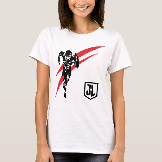Justice League | De flits die Noir Pop Art in werk T-shirt (Voorkant)