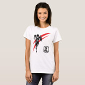 Justice League | De flits die Noir Pop Art in werk T-shirt (Voorkant volledig)