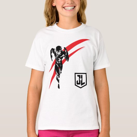 Justice League | De flits die Noir Pop Art in werk T-shirt (Voorkant)