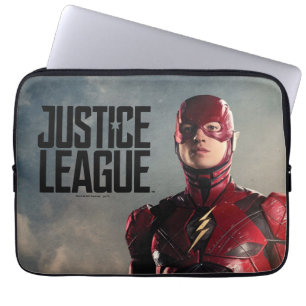 Justice League De flits op slagveld Laptop Sleeve