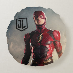 Justice League De flits op slagveld Rond Kussen