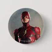 Justice League | De flits op slagveld Ronde Button 5,7 Cm (Voorkant)