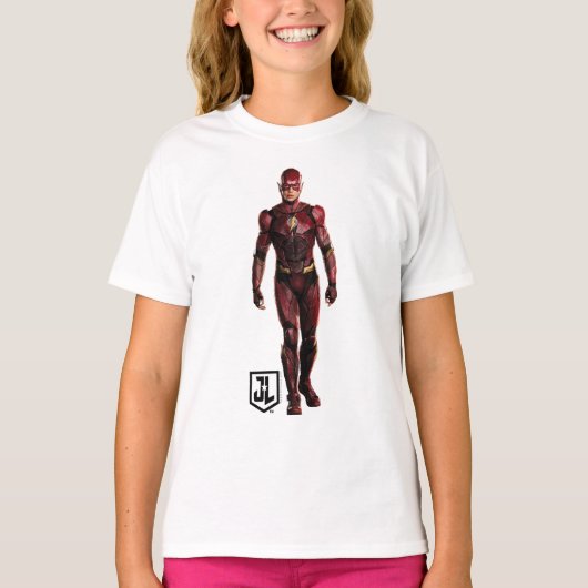 Justice League | De flits op slagveld T-shirt (Voorkant)