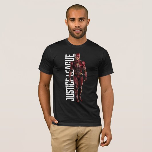 Justice League | De flits op slagveld T-shirt (Voorkant volledig)