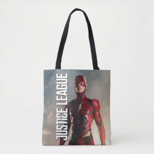 Justice League De flits op slagveld Tote Bag