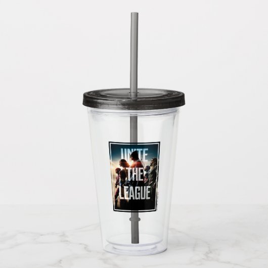 Justice League | De Liga verenigen Acryl Drinkbeker (Voorkant)