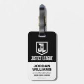 Justice League | De Liga verenigen Bagagelabel (Achterkant verticaal)