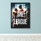 Justice League | De Liga verenigen Canvas Afdruk (Insitu (Houten vloer))