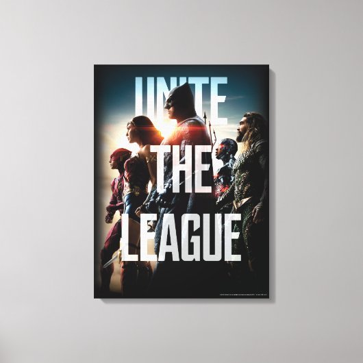 Justice League | De Liga verenigen Canvas Afdruk (Voorkant)