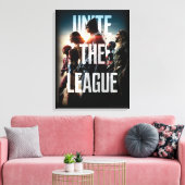 Justice League | De Liga verenigen Canvas Afdruk (Insitu (Woonkamer))