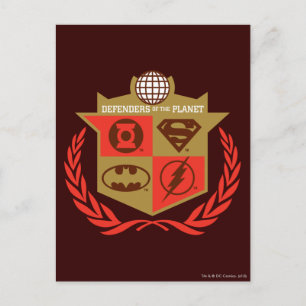Justice League Defenders of the Planet Briefkaart
