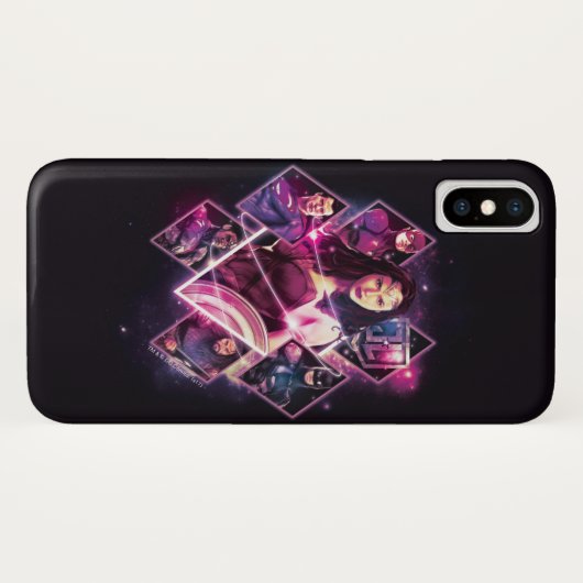 Justice League | Diamond Galactic Group Panels Case-Mate iPhone Case (Achterkant (horizontaal))
