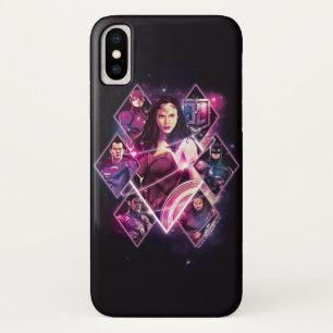 Justice League   Diamond Galactic Group Panels iPhone X Hoesje