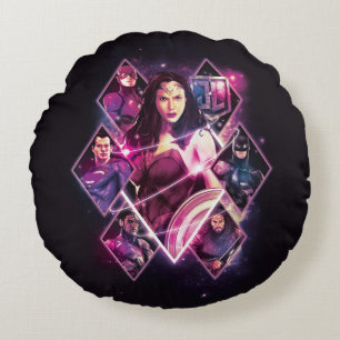 Justice League   Diamond Galactic Group Panels Rond Kussen