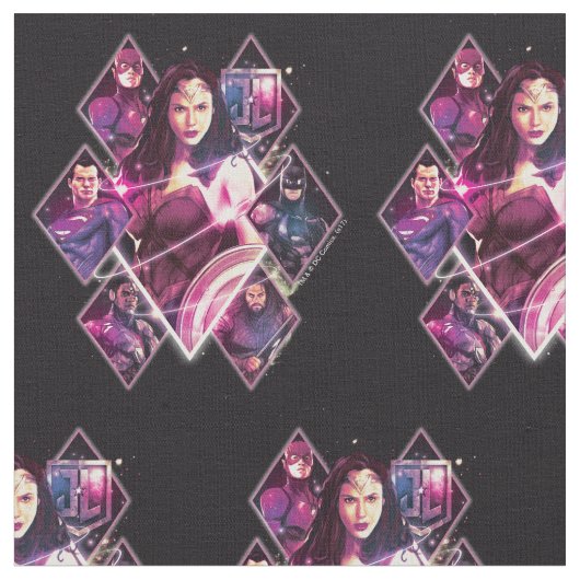 Justice League | Diamond Galactic Group Panels Stof (Close Up)