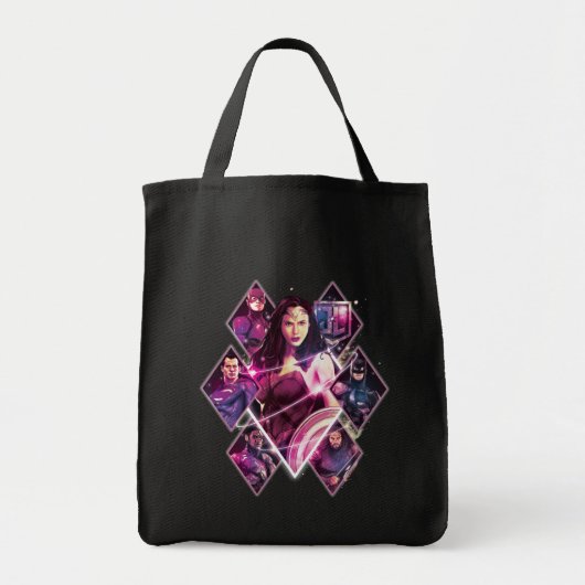 Justice League | Diamond Galactic Group Panels Tote Bag (Voorkant)