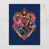 Justice League | Diamond Hatch Group Badge Briefkaart (Voorkant)