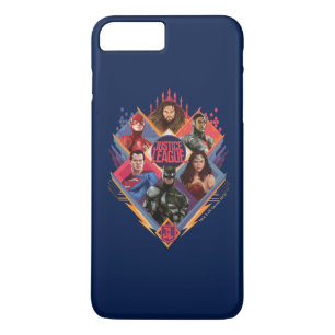 Justice League   Diamond Hatch Group Badge iPhone 8/7 Plus Hoesje
