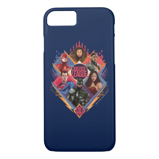 Justice League | Diamond Hatch Group Badge Case-Mate iPhone Case (Achterkant)