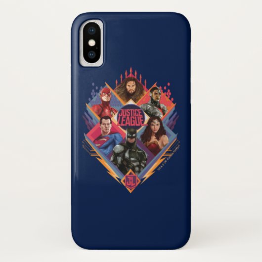 Justice League | Diamond Hatch Group Badge Case-Mate iPhone Case (Achterkant)