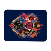 Justice League | Diamond Hatch Group Badge Magneet (Horizontaal)