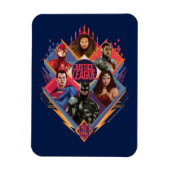 Justice League | Diamond Hatch Group Badge Magneet (Verticaal)
