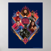 Justice League | Diamond Hatch Group Badge Poster (Voorkant)