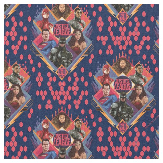 Justice League | Diamond Hatch Group Badge Stof (Close Up)