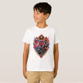Justice League | Diamond Hatch Group Badge T-shirt (Voorkant volledig)
