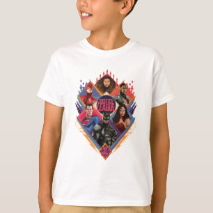 Justice League   Diamond Hatch Group Badge T-shirt