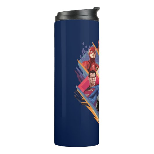 Justice League | Diamond Hatch Group Badge Thermosbeker (Gedraaid links)