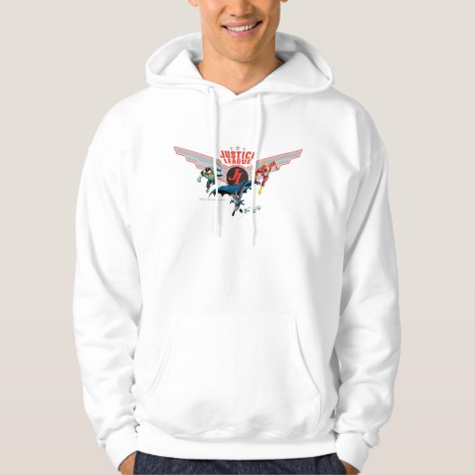 Justice League Flying Air Badge and Heroes Hoodie (Voorkant)