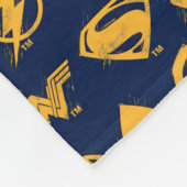 Justice League | Gestolen teamsymbolen Lineup Fleece Deken (Hoek)