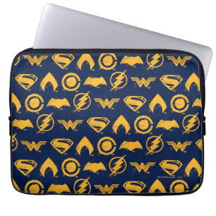 Justice League Gestolen teamsymbolen Lineup Laptop Sleeve