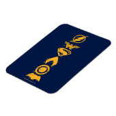 Justice League | Gestolen teamsymbolen Lineup Magneet (Linkerzijde)