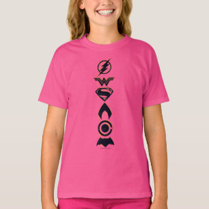 Justice League   Gestolen teamsymbolen Lineup T-shirt