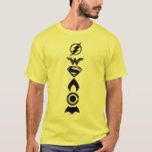 Justice League | Gestolen teamsymbolen Lineup T-shirt (Voorkant)
