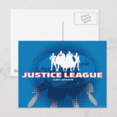 Justice League Global Defenders Briefkaart (Voorkant / Achterkant)