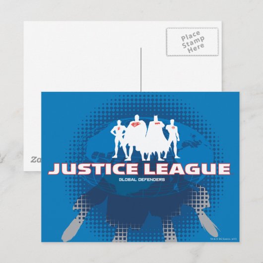 Justice League Global Defenders Briefkaart (Voorkant / Achterkant)