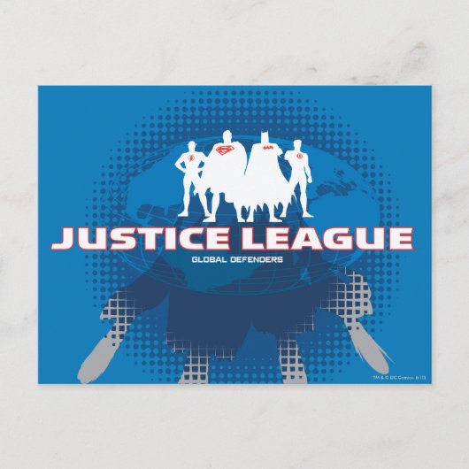 Justice League Global Defenders Briefkaart (Voorkant)