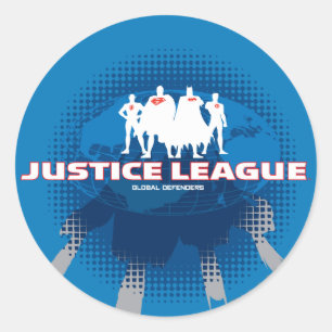 Justice League Global Defenders Ronde Sticker