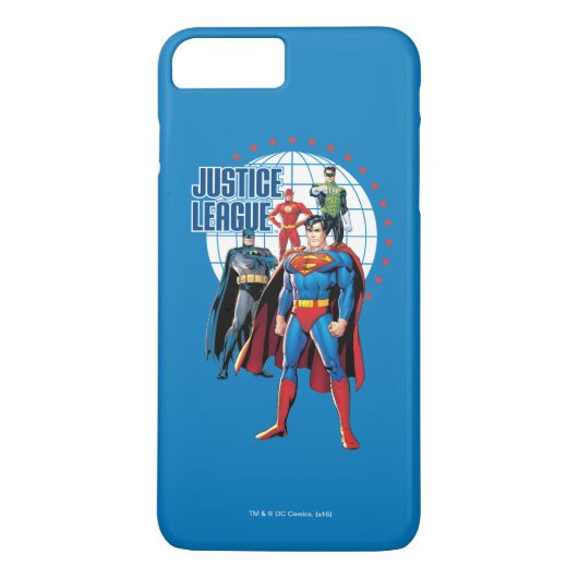 Justice League Global Heroes Case-Mate iPhone Case (Achterkant)