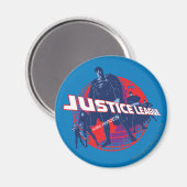 Justice League Global Heroes en Wereldbol Magneet (Voorkant / Achterkant)