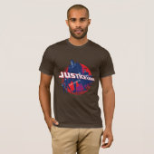 Justice League Global Heroes en Wereldbol T-shirt (Voorkant volledig)