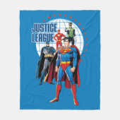 Justice League Global Heroes Fleece Deken (Voorkant)