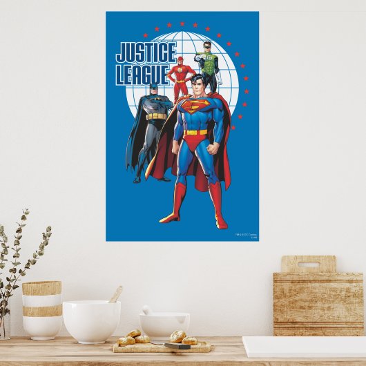 Justice League Global Heroes Poster (Keuken)