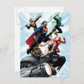 Justice League - Groep 1 Briefkaart (Voorkant / Achterkant)