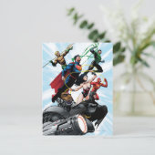 Justice League - Groep 1 Briefkaart (Staand voorkant)