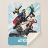 Justice League - Groep 1 Sherpa Deken (Voorkant)